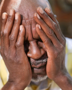 A man having memory loss