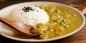 Food cooked with Turmeric as a spice